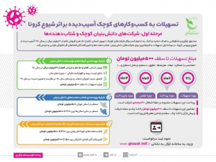 تسهیلات به کسب و کارهای کوچک آسیب دیده براثر شیوع کرونا